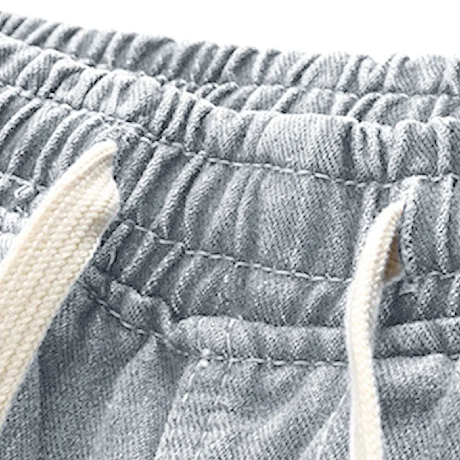 Summer mens loose casual cargo jeans functional denim shorts solid color high elasticity wide leg business pants W241226