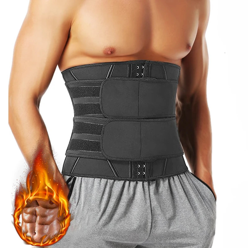 Mens Neoprene Abs Wiast Shaper Sauna Sweat Band Belly Slimming Belt Active Waist Trainer Trimmer with Adjustable Strap 241225