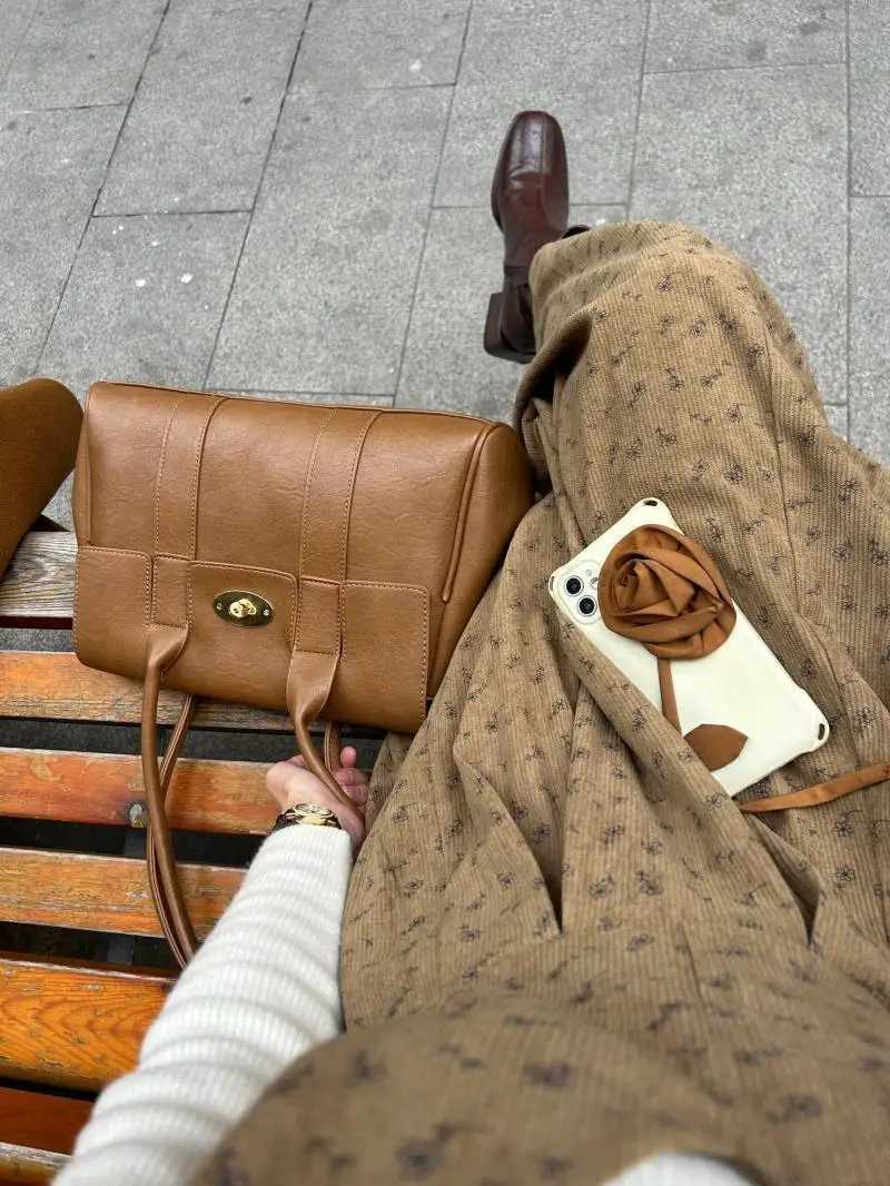 Miyaga Korean Version Wens Handbag 2023 New Versatile Single Shoder Underarm Bag Fi Elegant Top-handle Bags Z250514