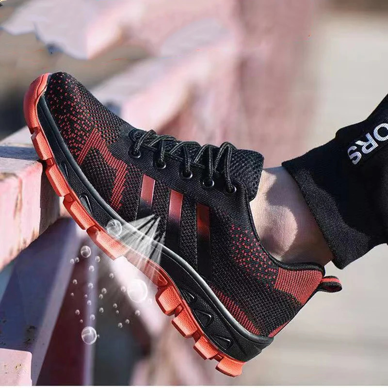 High Quality Unisex Men Steel Toe Cap Work Safety Shoes Puncture-Proof Boots Non Slip Sneakers Indestructible Shoes 3 Color 241226