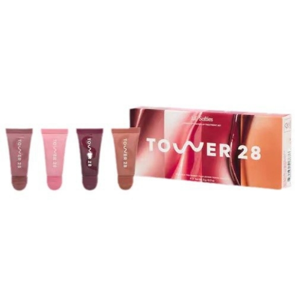 Makeup Tower 28 Gloss lil softies Lip Care Kit watermelon kiwi sugar plum ube vanilla dulce de leche Moisturizes hydrates nourishes lips Beauty Cosmet