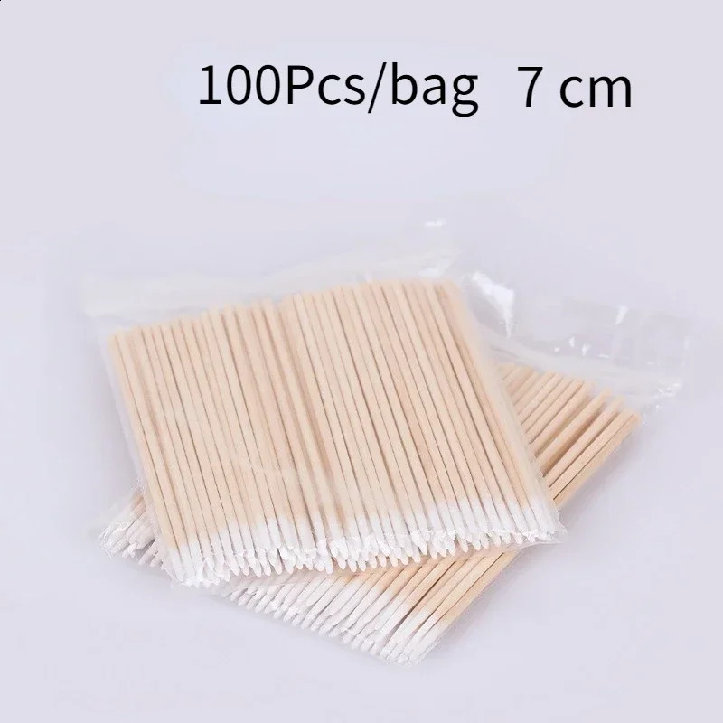 Heallor 500/1000PCS Disposable Make Up Cotton Swabs Double Head Micro Brushes Eyelash Extension Glues Removing Noses Ears Cleani 241226