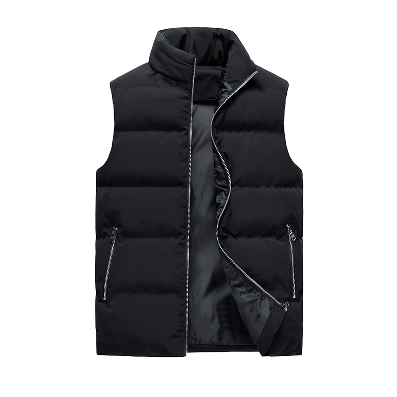 M-7XL Men's Down Vests Autumn Winter Version The Trend Of Slim Cotton Jacket Oversized Casual Stand-up Collar Sleeveless Coat