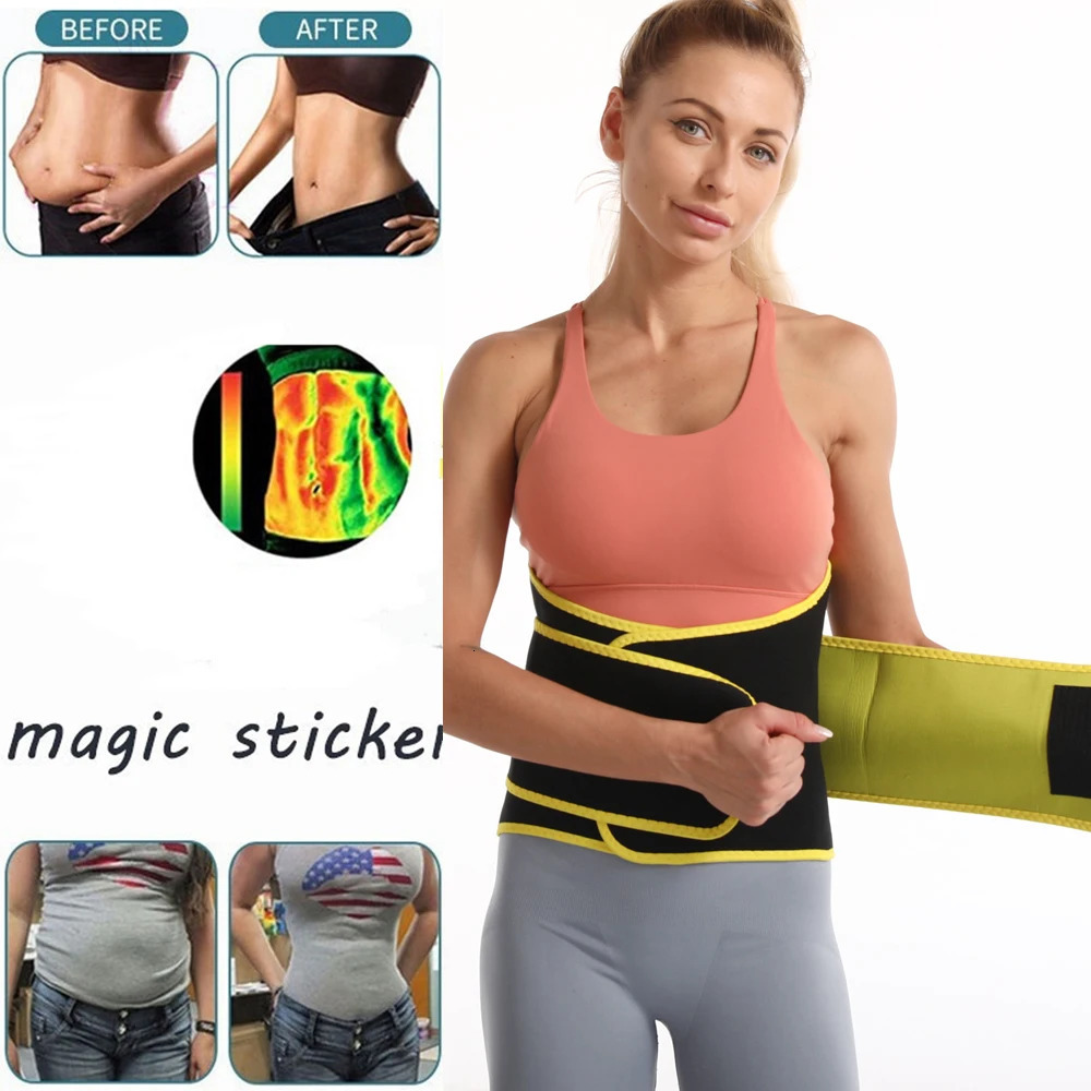 SEXYWG Women Waist Trainer Corset Sauna Belt Neoprene Fat Burning Sweat Belt for Weight Loss Waist Cincher Faja Sweat Trainer 241225