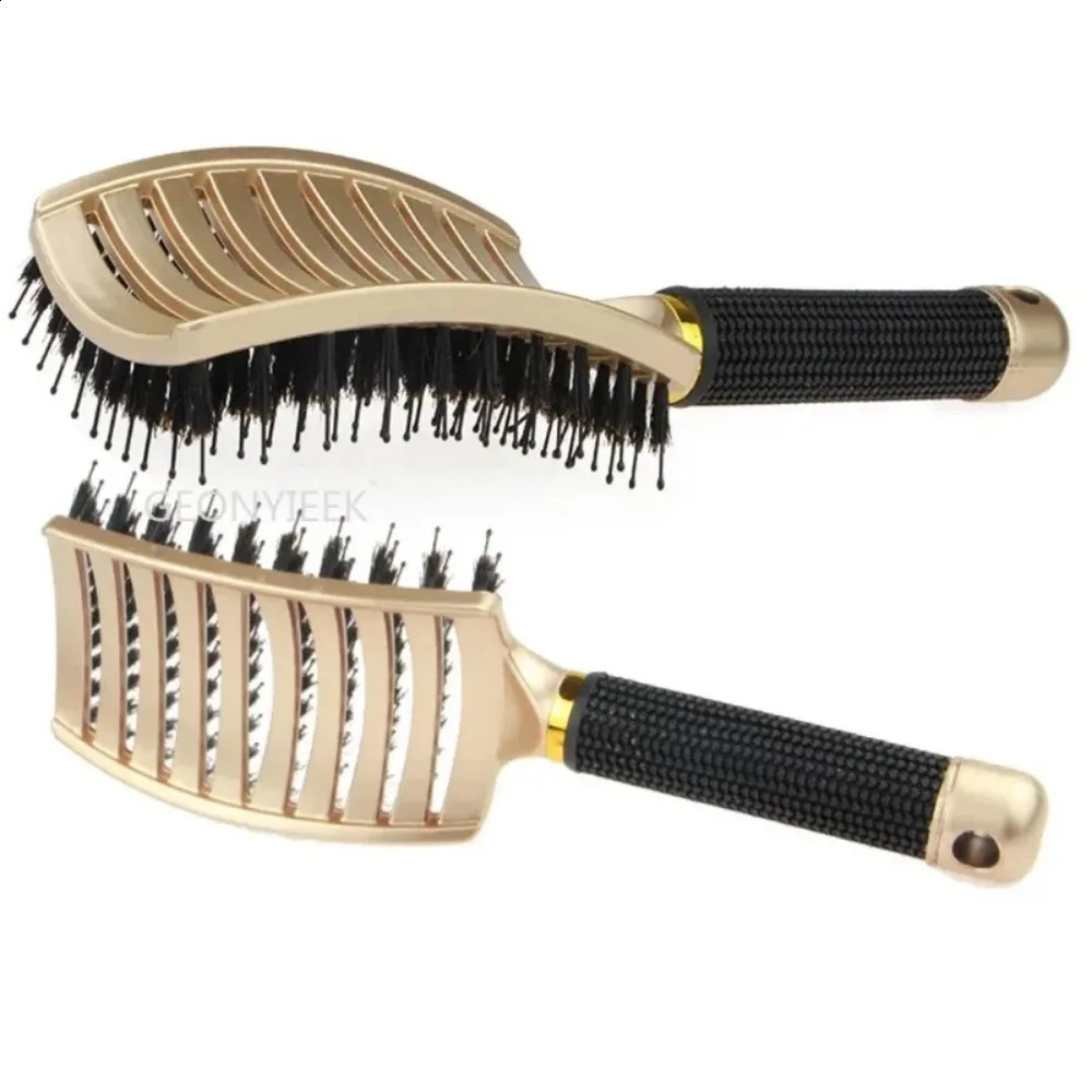 Anti Klit Hairbrush Women Female Hair Scalp Massage Bristle nylon Hairbrush Wet Curly Detangle Hair Brush For Salon 241225