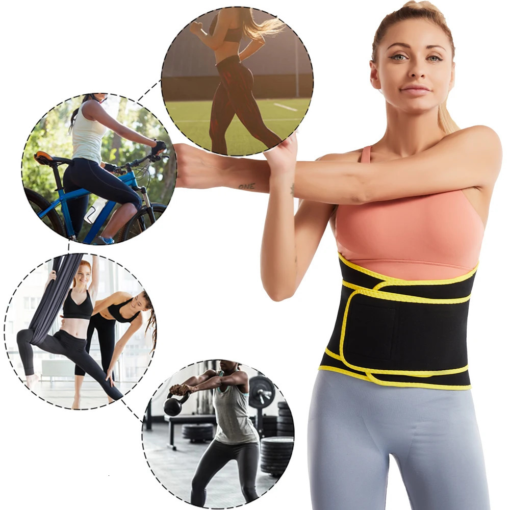 SEXYWG Women Waist Trainer Corset Sauna Belt Neoprene Fat Burning Sweat Belt for Weight Loss Waist Cincher Faja Sweat Trainer 241225