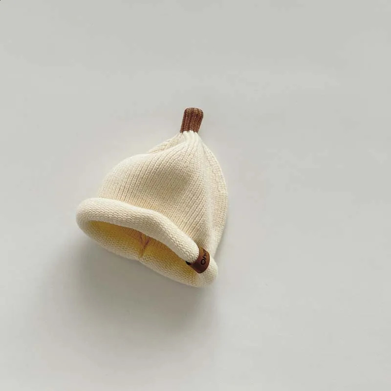 Baby Knitted Hat Soft Beanie Bonnet Cap For Girls Boys born Ear Protection Caps 241225