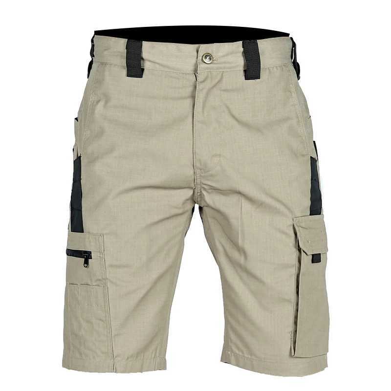 Mens cargo shorts summer tactical crop soldiers outdoor waterproof multi pocket Bermuda pants camouflage tear resistant hiking W241226