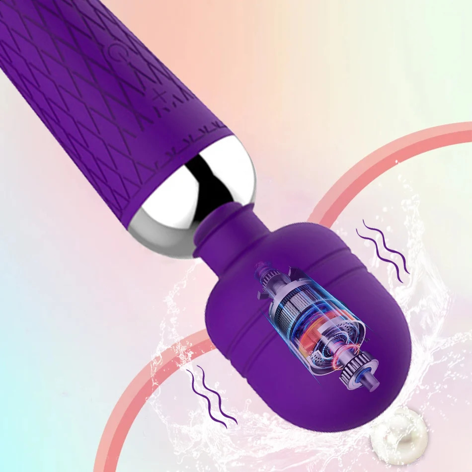20 Speeds Powerful AV Magic Wand Vibrator Clitoris G Spot Stimulator Sex Toys for Women Personal Body Massager Adult Product 241226