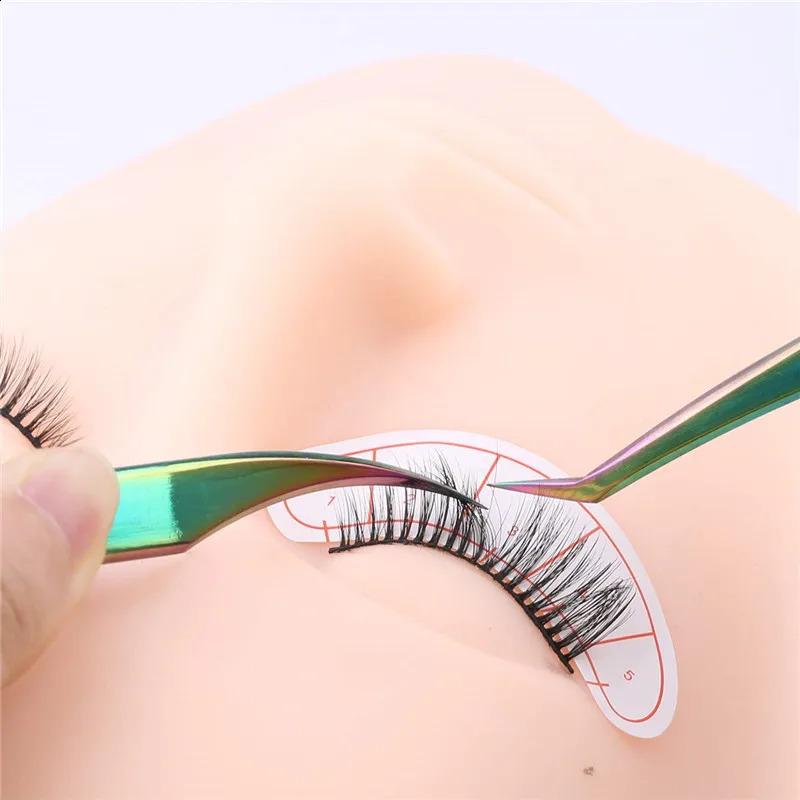 Eyelashes Tweezers Set False Eyelash Extension Supplies Professional Lash Tongs Pliers Volume Eyebrow Clip Makeup Nail Art Tools 241223