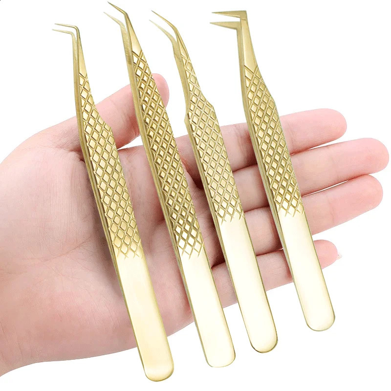 Advanced Precision False Eyelashes Tweezers False Eyelash Extensions Personal Curved Strip Eyelashes Brow Clamps Makeup Tools 241223
