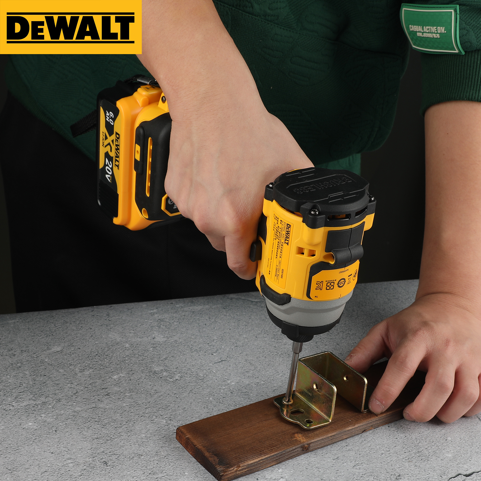 Dewalt DCF850B ATOMIC 20V MAX Brushless Cordless 3-Speed 1/4 in Impact Driver with Batteries and Chargers