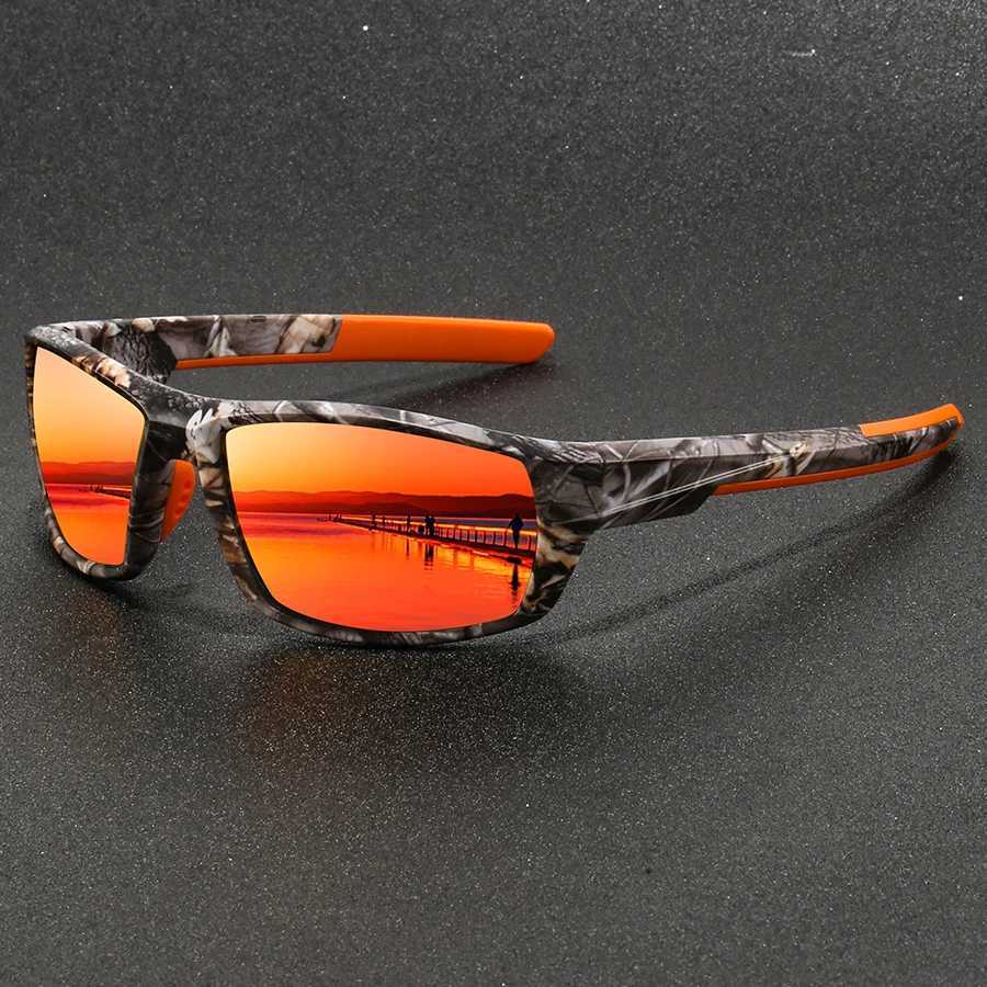 Fashionable retro polarized sports sunglasses for men and women fishing running cycling mountain sports mens sunglasses UV400 glasses W241225