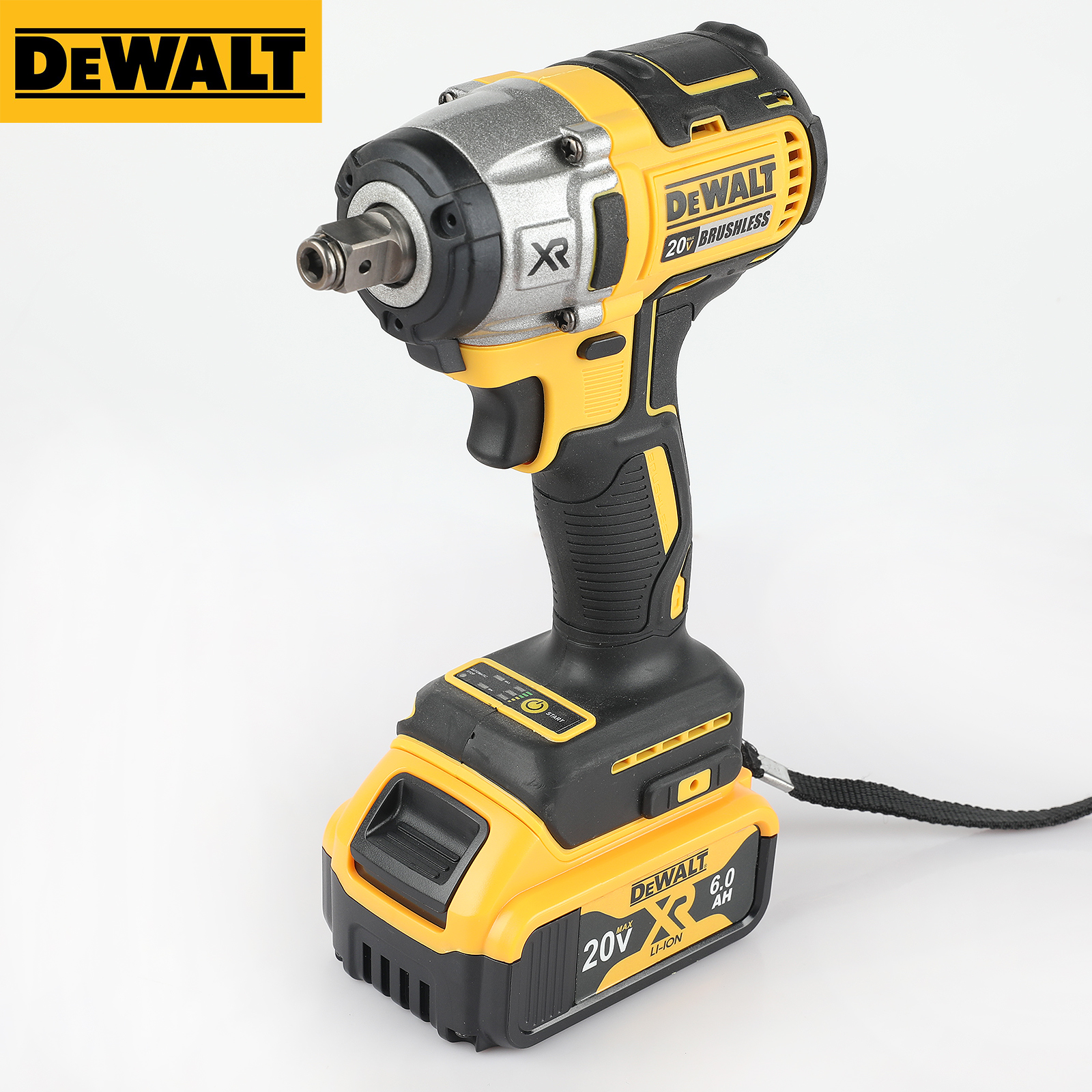 Dewalt DCF880 Cordless Impact Wrench 203N.m Compact Electric Wrench Recharge Power Tools For 20V Lithium Battery,WIth LED light ring (Tool Only )