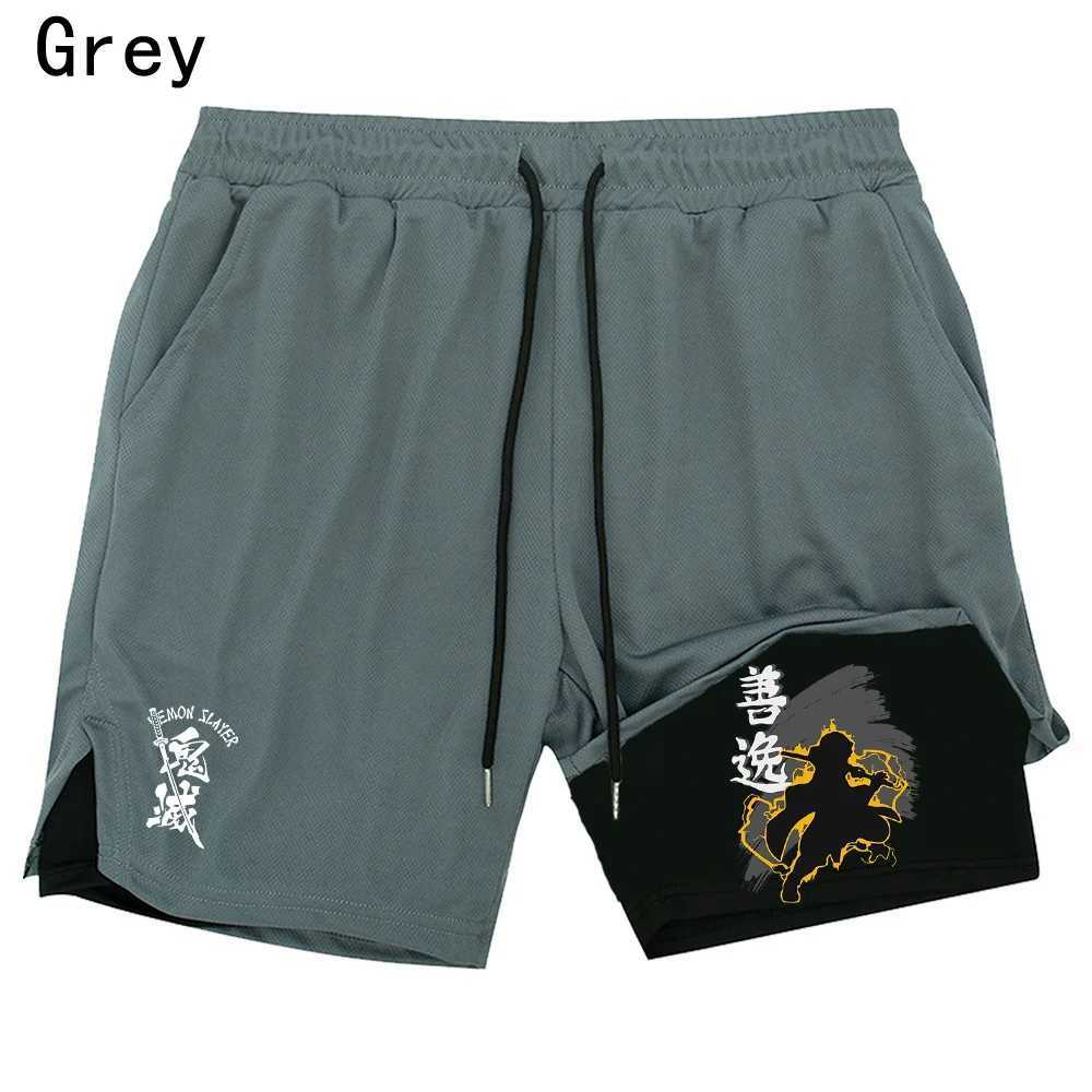 New Multi-functional Double-layer Breathable Shorts Bodybuilding Muscle Training Sports Shorts Mens Hot-selling Shorts S-2XLXJ241226