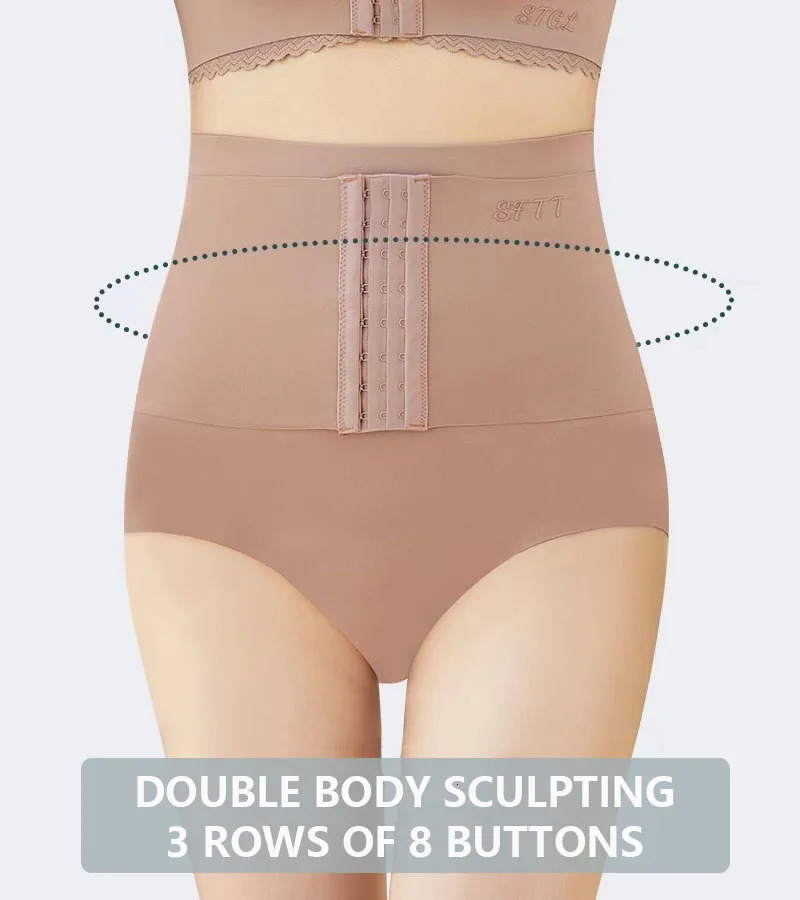 Flarixa 2 in 1 Hip Lift Flat Belly Womens Panties Body Shapewear Women Thin Waist Trainer Body Shaper Body Sculpting Corset 241225