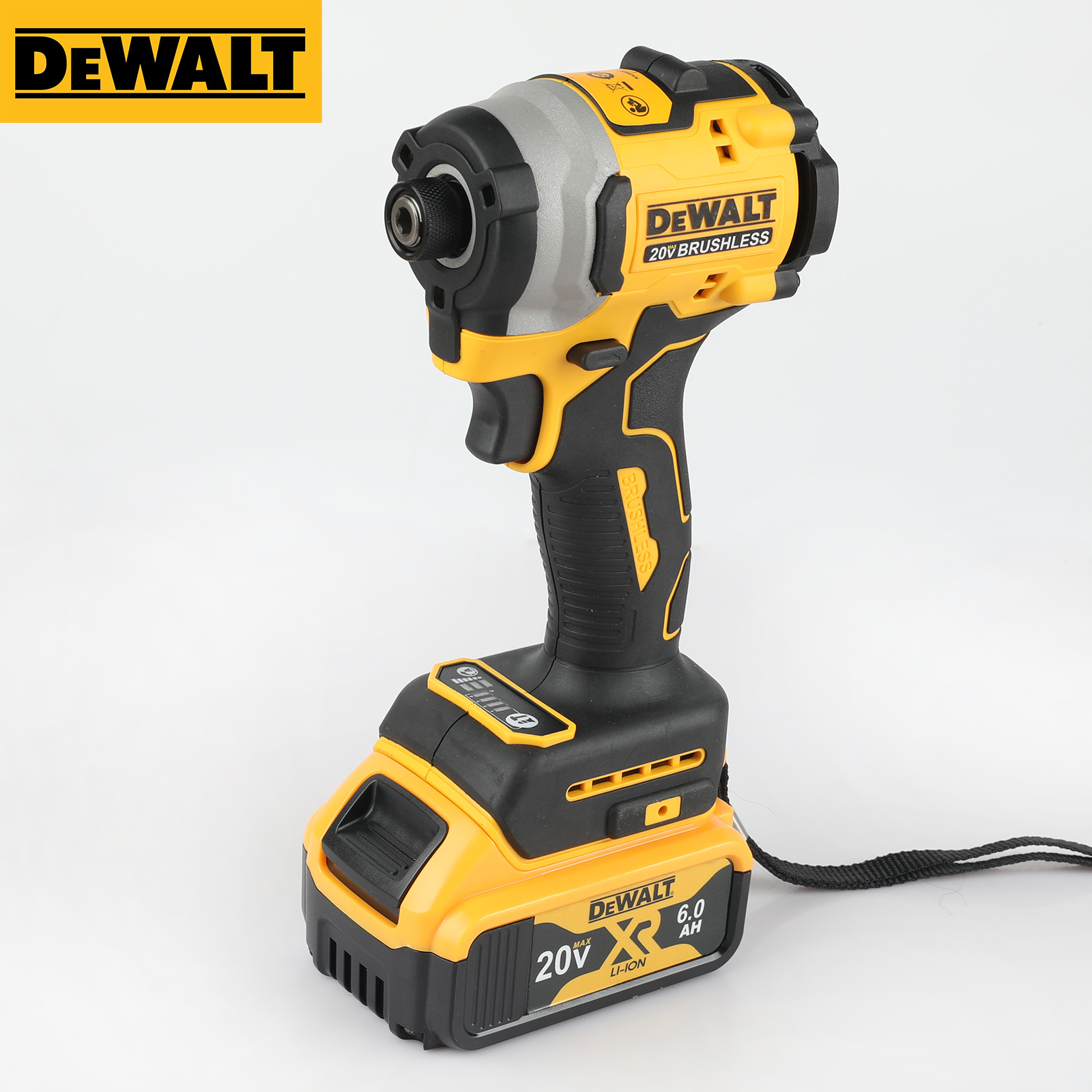 Dewalt DCF850B ATOMIC 20V MAX Brushless Cordless 3-Speed 1/4 in Impact Driver with Batteries and Chargers