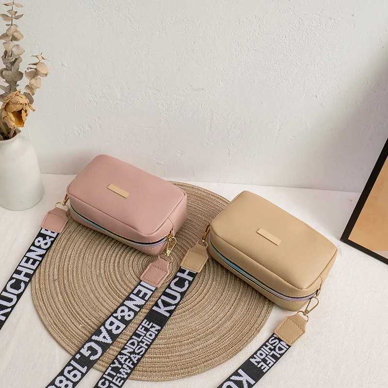 Womens Bag Small New Spring And Summer Square Ctrasting Letters Single Shoulder CrossbodyXJ241225