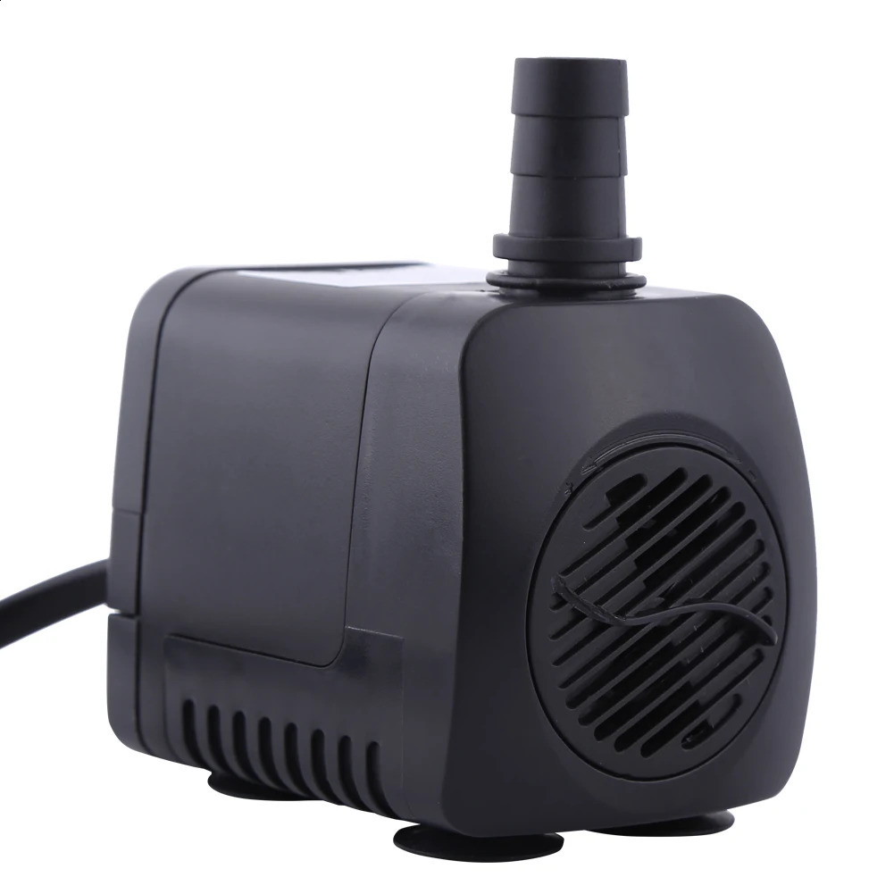 Plastic 220V 15W 800L/H Fountain Fish Aquarium Water Submersible Pump Black Aquarium Fountain 241225