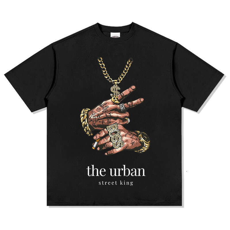 Bc New Summer American Trendy Brand Short Sleeve Ins Street Hip Hop Printed T-shirt Round Neck Hoodie