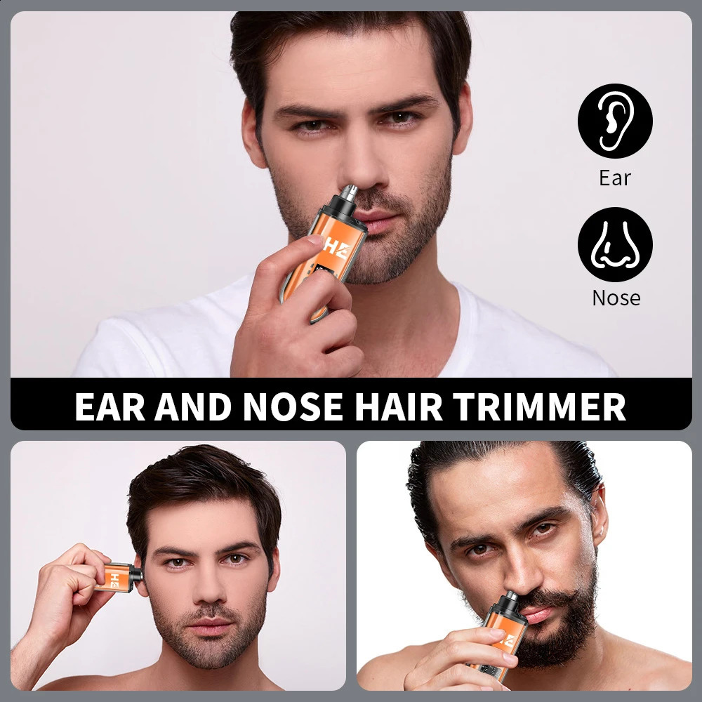 Nose Clippers Facial Hair Trimmer Digital Display Rechargeable Nose Trimmer Gift for Boyfriend Father Birthday 241226