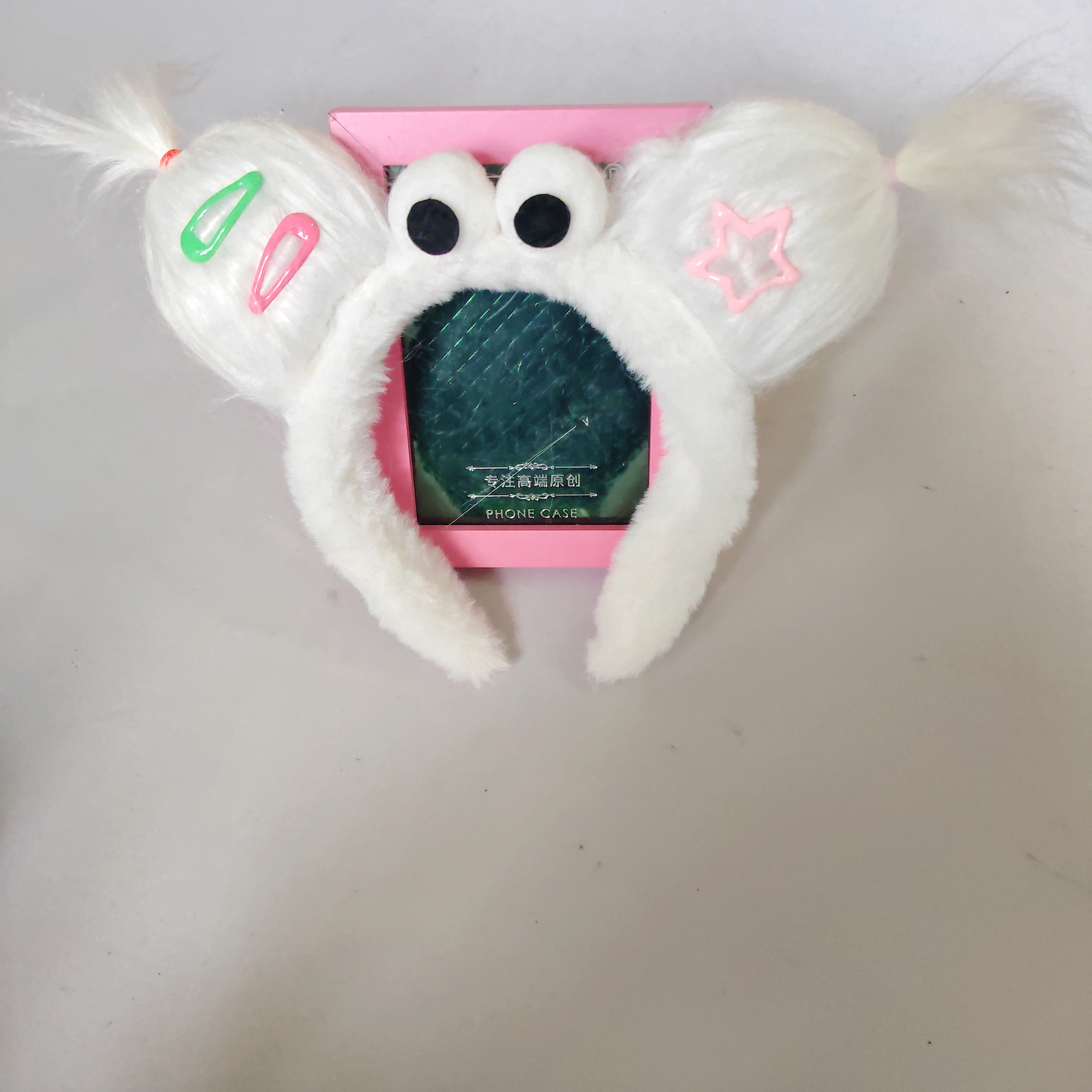 Cartoon plush ugly doll headband cute wash face girl heart tied hair ugly cute internet celebrity children's photo headband