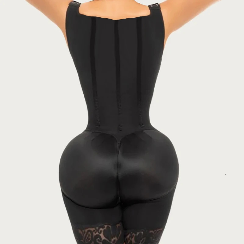 Fajas Colombianas High Compression Slimming Bodysuit with Bones Waist Trainer Shapewear Post Surgery Butt Lifter Body Shaper 241225