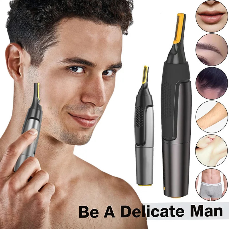 Eyebrow And Nose Hair Trimmer Mini MenS Shaver To Remove Nose Hair Portable Multi-Functional Shaving Sideburns Ear Hair Trimmer 241226