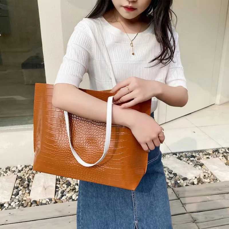 PU Leather Exquisite Underarm Bag odile Pattern Women Shoulder Bag Luxury Brand Handbag Large Capacity Fi Shopping BagXJ241225