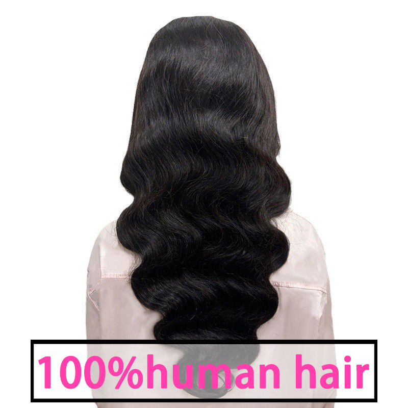 13x4 Human Hair Wigs Large Waves Lace Front Hair Wigs Ombre Color Women's Curly Wig With Babyhair 200Density Fashion Full Frontal Closure Wig Hea