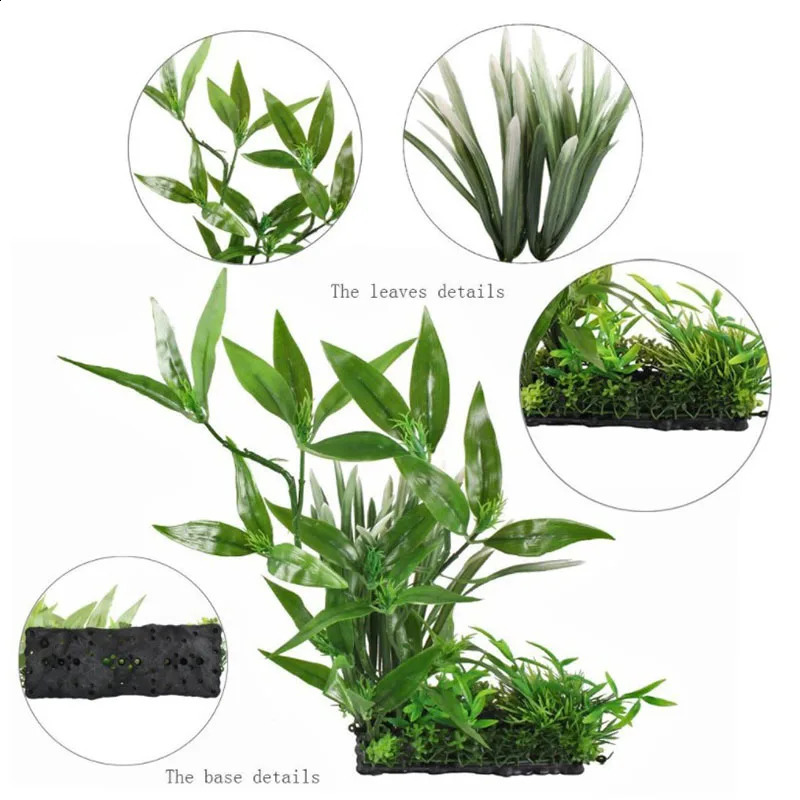 Great Fish Aquarium Decorations Nontoxic Decorative Artificial Weeds Water Ornament Plant Aquarium Plants Grass Accessories 241225