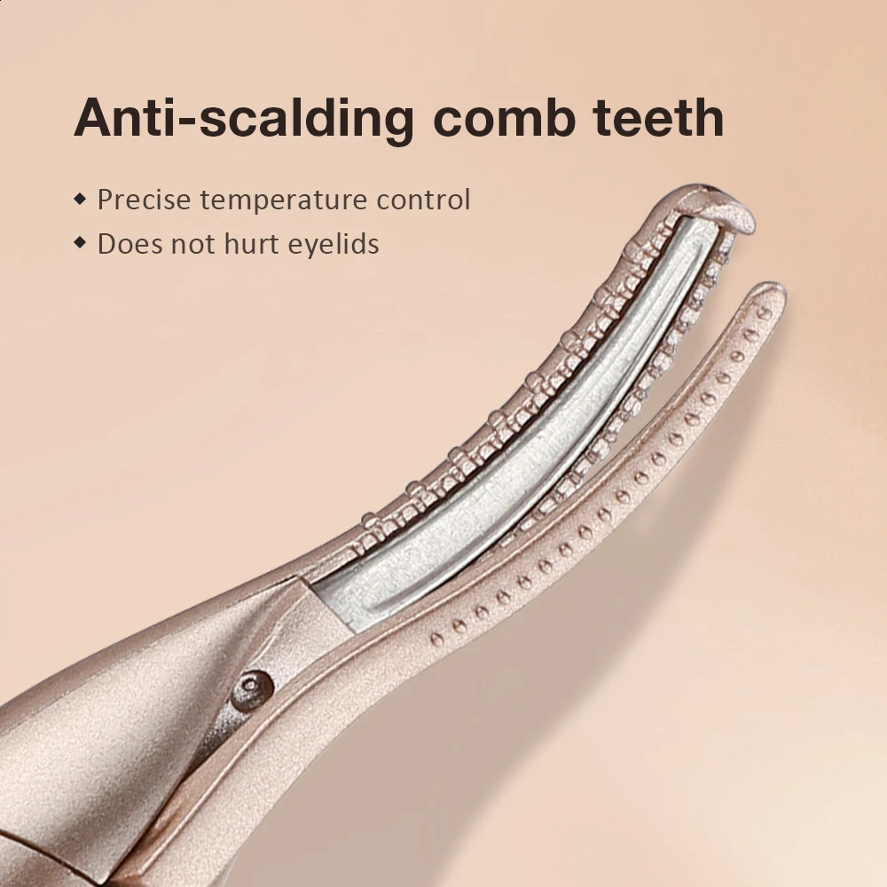 Heated Eyelash Curler Automatic Eyebrow Trimmer 2 IN 1 Electric Eyebrow Shaver Eyelash Curling Two-gear Temperature Adjustment 241226