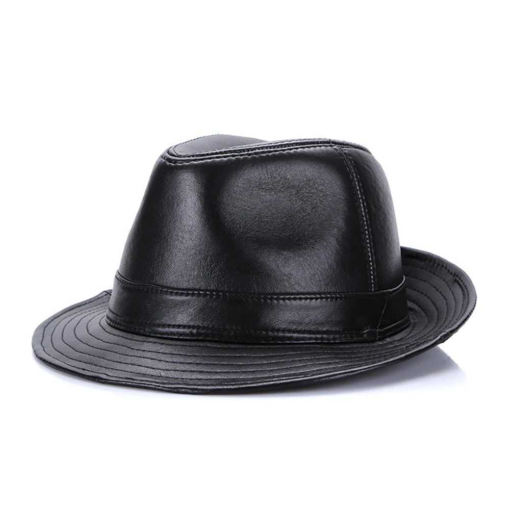 New Style 2024 Hat Sales Genuine Sheepskin Leather C Mens Fashion Brand Genuine Sheepskin Leather Cowboy Hot Sale Plus Size W241225