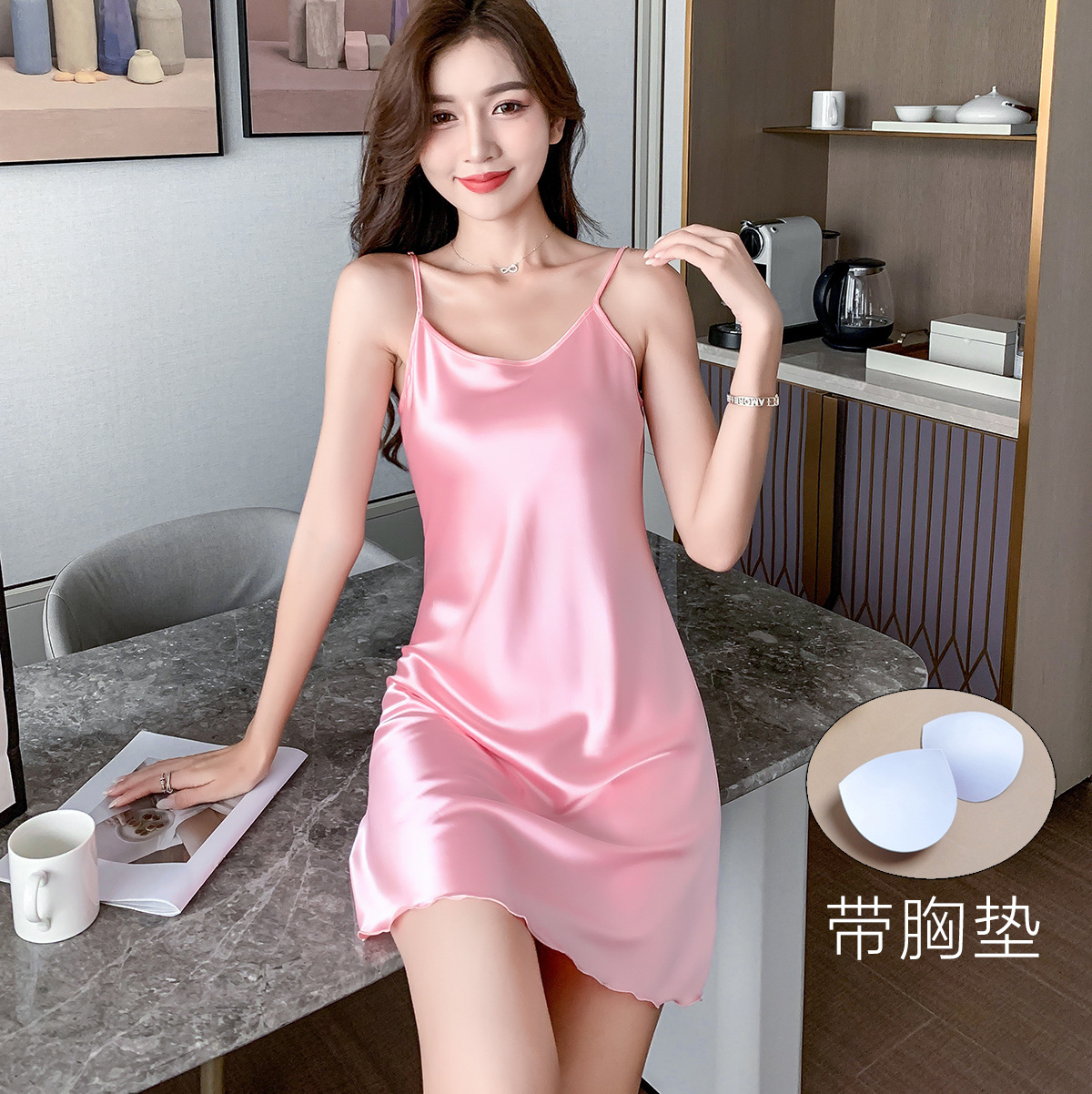 X141-Women's pure cotton pajamas autumn and winter new long-sleeved simple cardigan printed casual large size home clothes girl suit
