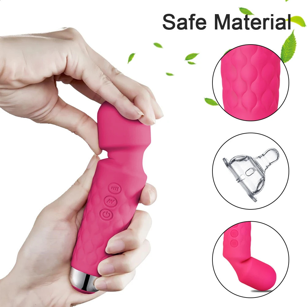 20 Modes Vibrator AV Magic Wand Powerful Female Gspot Massager Clit Clitoris Stimulator Sex Toys Adult Erotic Products 241226