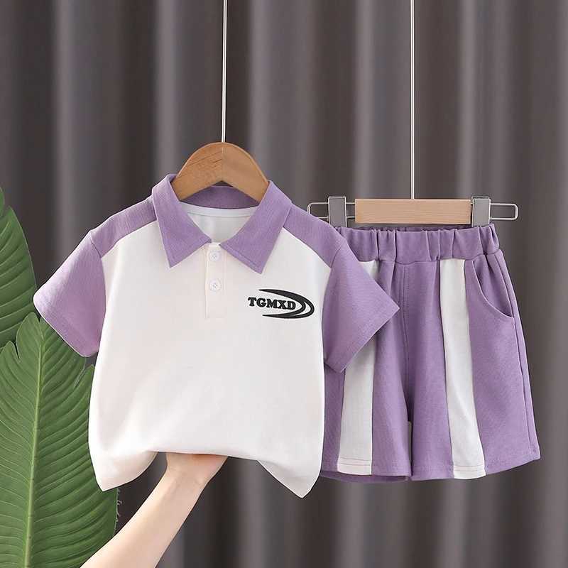 Clothing Sets New Summer Baby Clothes Suits Fashion Boys Lettler Shirt Shorts 2pcs/sets Toddler Casual Sport Clothing Kids Children TracksuitsY241225E