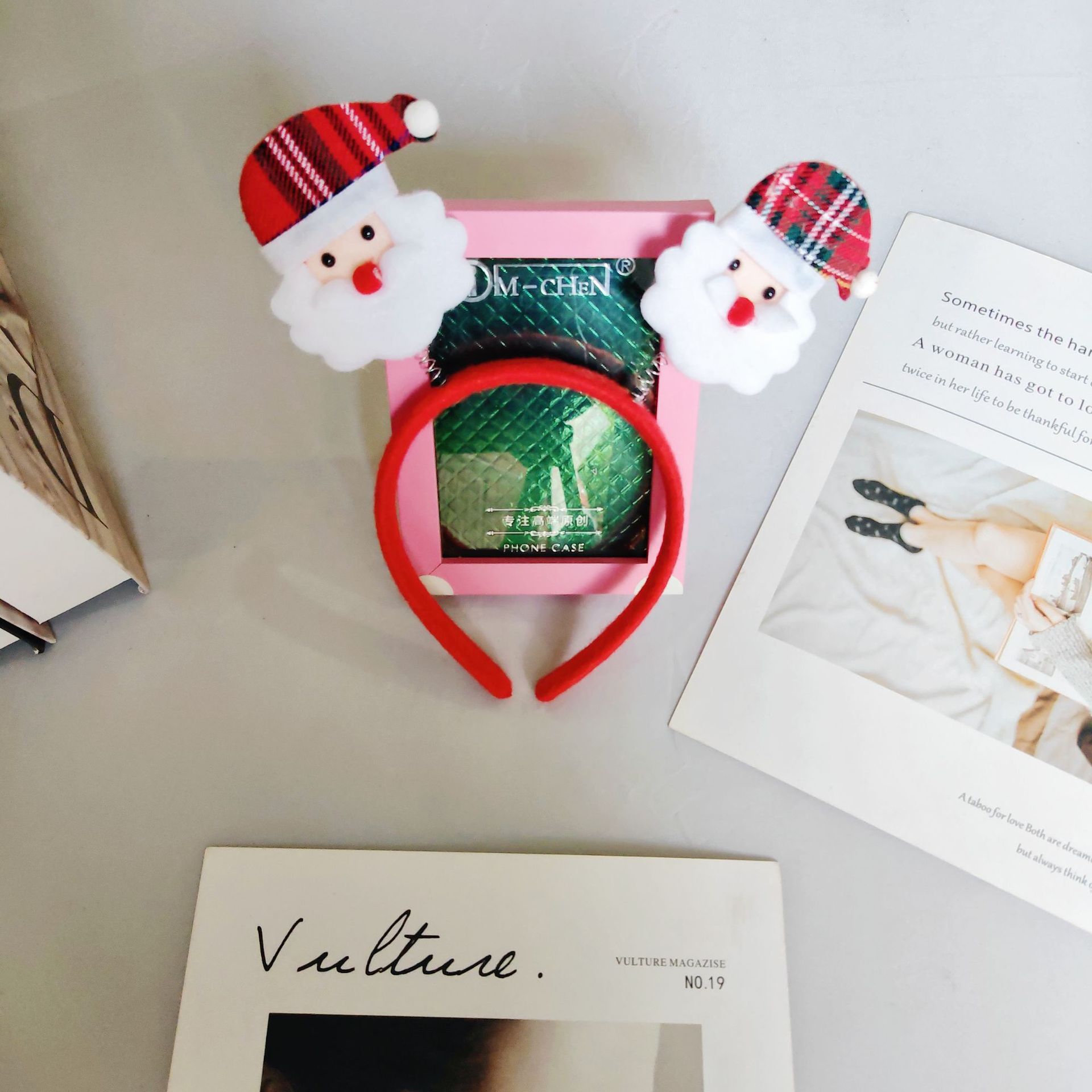 Celebrate Festively with Novelty Christmas Elf Hair Band Featuring Frosty Snowmen and Cheerful Deer
