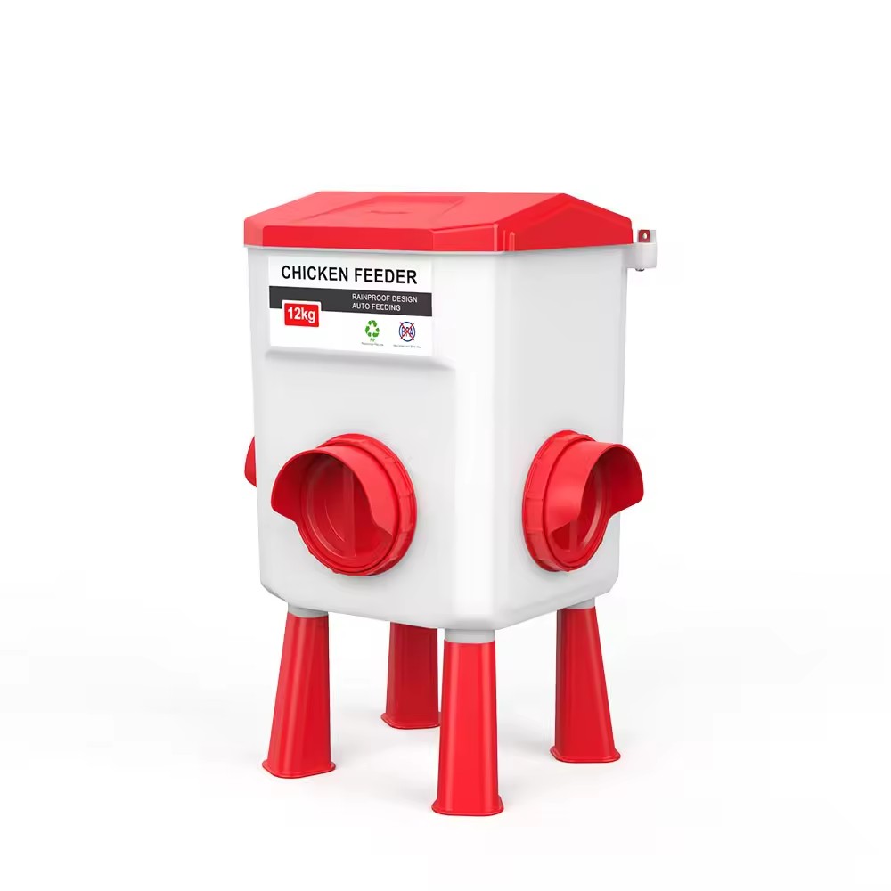 Automatic Chicken Feeder , Chicken Coop Accessories with Hanging Chicken Poultry Feeder