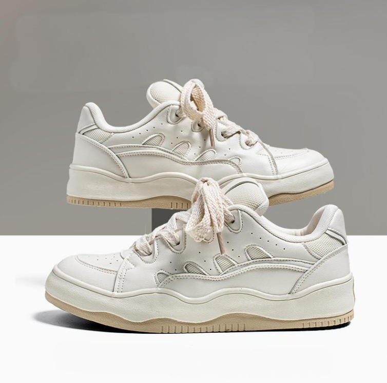 Popular Men Casual Fashion Bread Shoes Thick Sole Trendy Versatile Triple Beige Red Blue fashion