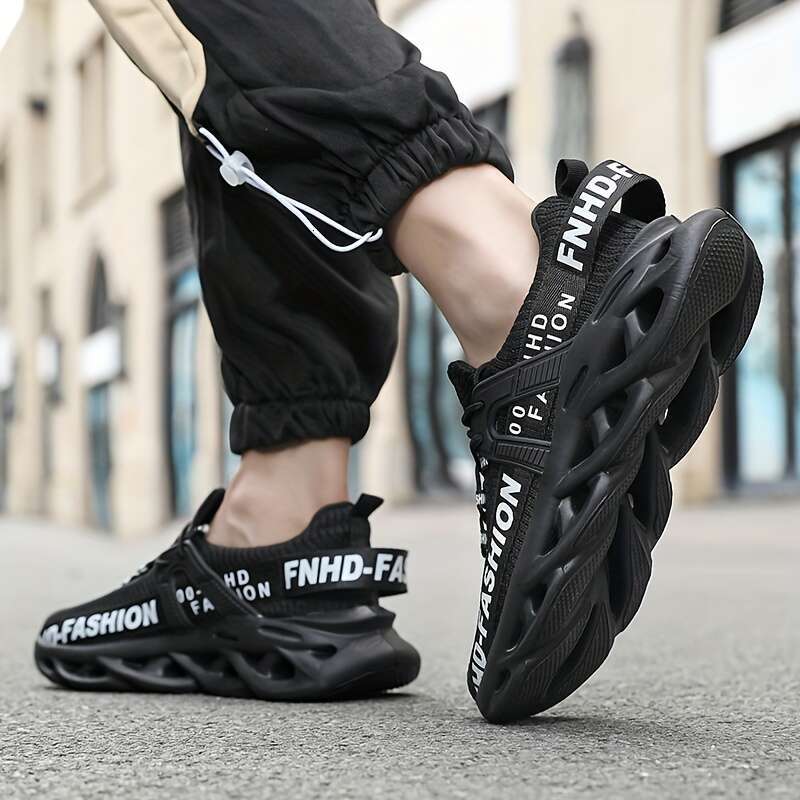 Proven Performance Road Runner Shock Absorbing, Non-Slip, Soft Breathable Sole, Blade Type Design Men's Outdoor Running and Workout - Ideal for A