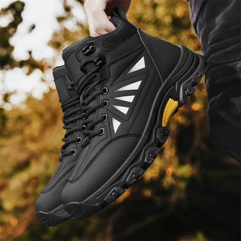 Ankle Boots Men Platform Highquality Sports Outdoor Hiking Anti Slip Breathable Casual Mountaineering Shoes Botas De Trabajo 241225