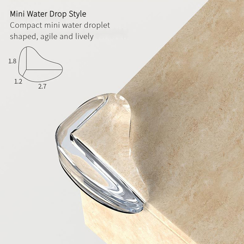 ddmyshoesvip-New Water Drop Style Transparent Table Children's Protective Cover Furniture Silicone Thickened Anti Collision Corner F12.26-3