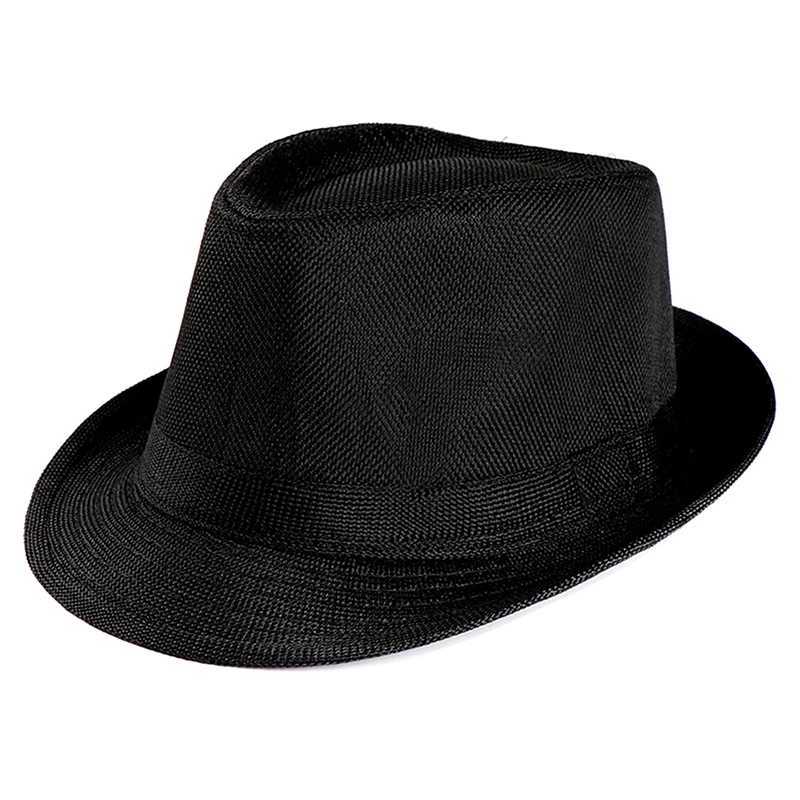 Breathable linen jazz hat mens summer cheap 1920s classic Panama hat performance party costume fashionable denim Cs retro W241225