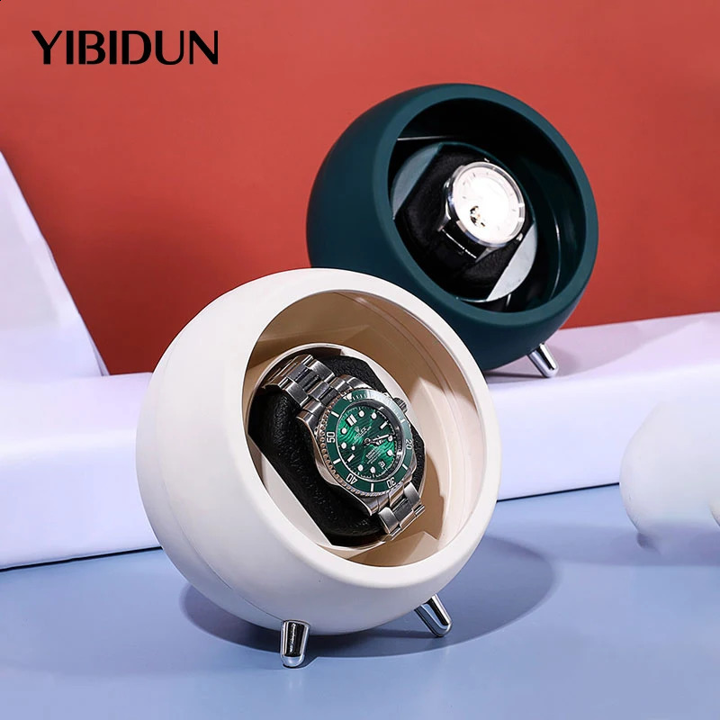 YIBIDUN Watch Winder for Automatic Watches Watch Box Automatic Winder Use USB Cable / with Battery Option 241226