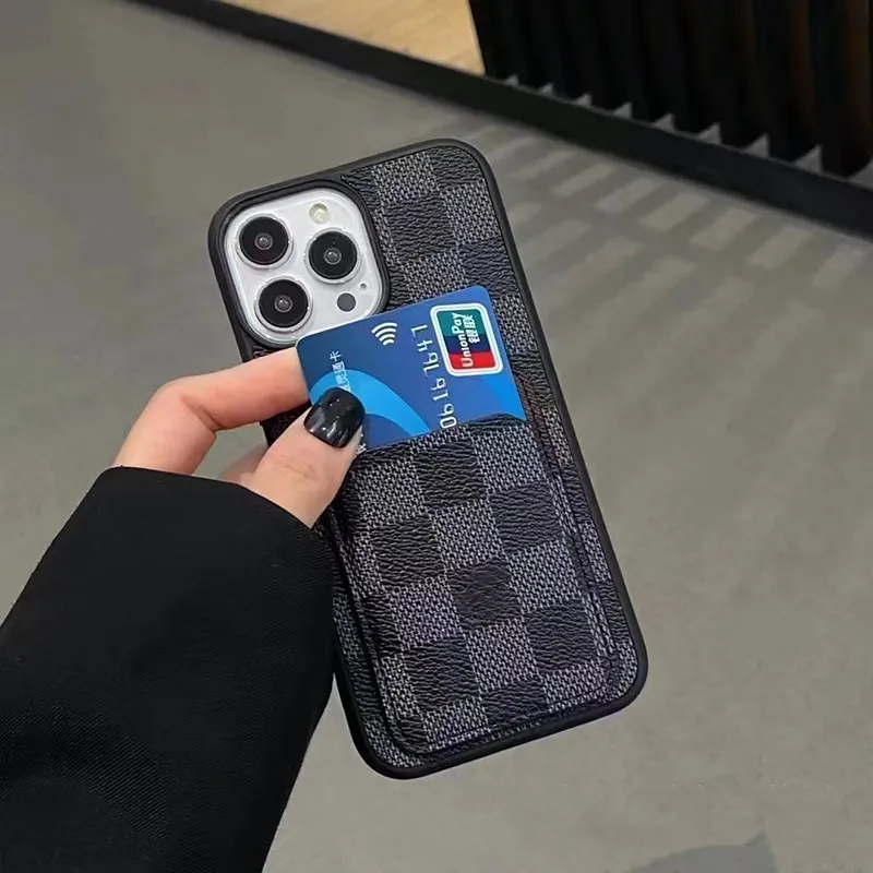 Designer phone Cases for iPhone 16 pro max case 15 14 Pro 16Pro Plus 13 12 Luxury Pattern Leather wallet case card cover phone case Designer Scratch proofS
