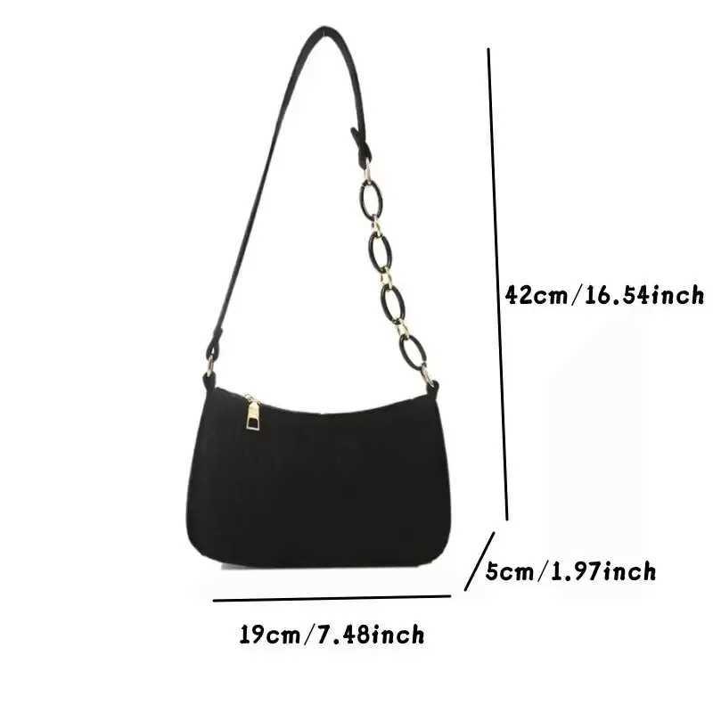 Lady Felt Armpit Design Luxury Tote Released Fi Ladies Handbag Under Crescent Small Square BagXJ241225