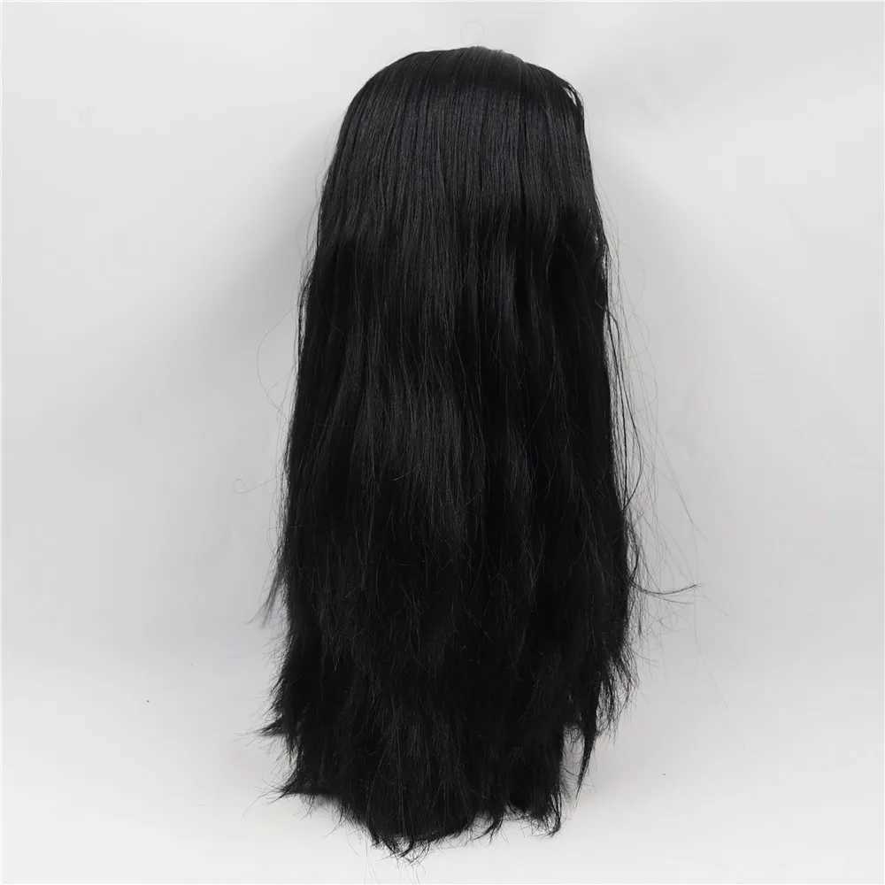 Dolls ICY DBS Blyth doll white skin joint body Black straight hair new matte face with eyebrows Lip gloss BL117 S2412261
