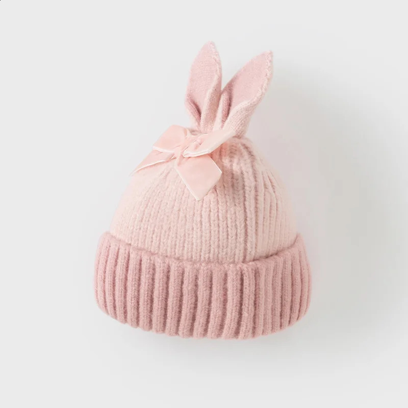 Dave Bella Winter Baby Hat Pink Ear Knit for Kids Warm Cap Girls Boys Windproof Beanies Infant DB4243031 241225