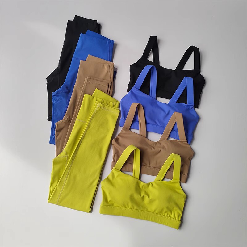 Seamless Yoga Set For Women, Workout Sportswear, Gym Clothing, Fiess, Push Up Bra, High Waist Leggings, 2Pcs Sports Suits
