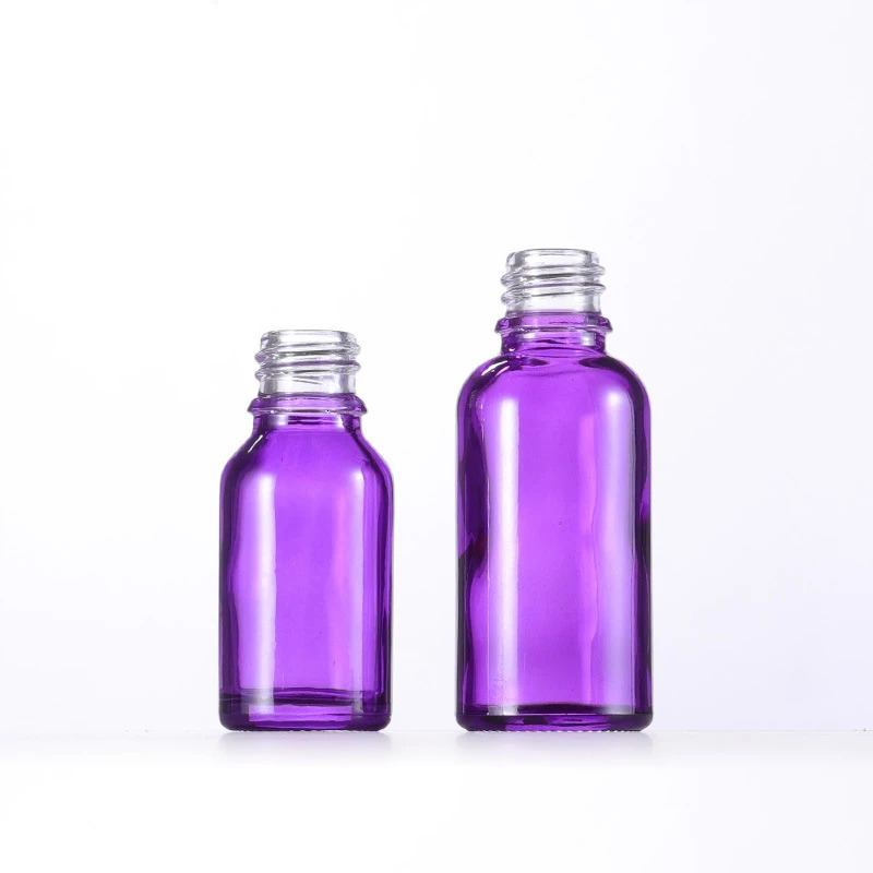 20/50pcs Purple Glass Bottle 15ml Essential Oil Glass Bottle 30ml Perfume Dropper Bottles Serum Makeup Refill Bottles MY2410291 241225